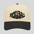 Beige and black cap with 'Pickleball' text on a gray background